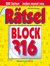 Buchcover Rätselblock 316 (5 Exemplare à 2,99 €)