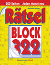 Buchcover Rätselblock 322 (5 Exemplare à 2,99 €)