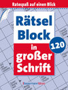 Buchcover Rätselblock in großer Schrift 120 (5 Exemplare à 2,99 €)