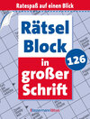 Buchcover Rätselblock in großer Schrift 126 (5 Exemplare à 2,99 €)