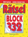Buchcover Rätselblock 332 (5 Exemplare à 2,99 €)