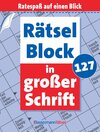 Buchcover Rätselblock in großer Schrift 127 (5 Exemplare à 2,99 €)