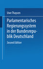 Buchcover Parlamentarisches Regierungssystem in der Bundesrepublik Deutschland