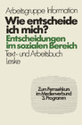 Buchcover Wie entscheide ich mich?