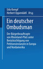 Buchcover Ein deutscher Ombudsman