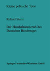 Buchcover Der Haushaltsausschuß des Deutschen Bundestages