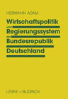 Buchcover Wirtschaftspolitik und Regierungssystem der Bundesrepublik Deutschland