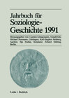 Buchcover Jahrbuch für Soziologiegeschichte 1991