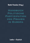 Buchcover Handbuch Politische Partizipation von Frauen in Europa