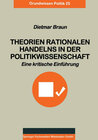 Buchcover Theorien rationalen Handelns in der Politikwissenschaft