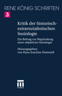 Buchcover Kritik der historischexistenzialistischen Soziologie
