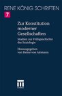 Buchcover Zur Konstitution moderner Gesellschaften