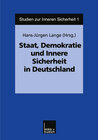 Buchcover Staat, Demokratie und Innere Sicherheit in Deutschland
