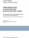 Buchcover Familienbildung in Deutschland Anfang der 90er Jahre