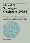 Buchcover Jahrbuch für Soziologiegeschichte 1997/98