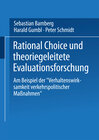 Buchcover Rational Choice und theoriegeleitete Evaluationsforschung