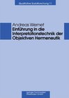 Buchcover Einführung in die Interpretationstechnik der Objektiven Hermeneutik