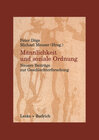 Buchcover Männlichkeit und soziale Ordnung