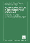 Buchcover Politische Partizipation in der Bundesrepublik Deutschland