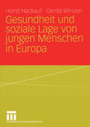 Buchcover Gesundheit und soziale Lage von jungen Menschen in Europa