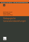 Buchcover Pädagogische Generationsbeziehungen