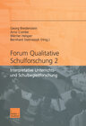 Buchcover Forum qualitative Schulforschung 2