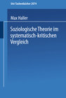 Buchcover Soziologische Theorie im systematisch-kritischen Vergleich