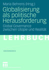 Buchcover Globalisierung als politische Herausforderung
