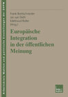 Buchcover Europäische Integration in der öffentlichen Meinung