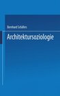 Buchcover Architektursoziologie