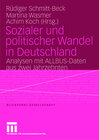 Buchcover Sozialer und politischer Wandel in Deutschland