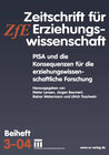 Buchcover PISA und die Konsequenzen für die erziehungswissenschaftliche Forschung