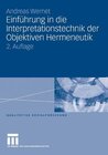 Buchcover Einführung in die Interpretationstechnik der Objektiven Hermeneutik