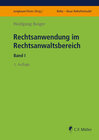 Buchcover Rechtsanwendung im Rechtsanwaltsbereich I