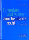 Buchcover Formulare und Muster zum Insolvenzrecht