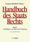Buchcover Handbuch des Staatsrechts der Bundesrepublik Deutschland / Grundlagen von Staat und Verfassung