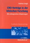 Buchcover CRO-Verträge in der klinischen Forschung