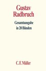 Buchcover Gustav Radbruch Gesamtausgabe