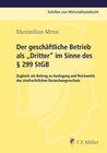 Buchcover Der geschäftliche Betrieb als "Dritter" im Sinne des § 299 StGB