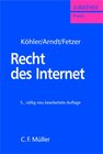 Buchcover Recht des Internet