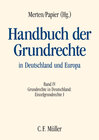 Buchcover Handbuch der Grundrechte in Deutschland und Europa