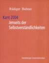 Buchcover Kant 2004 - Jenseits der Selbstverständlichkeiten