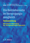 Buchcover Die Betriebsrente im Versorgungsausgleich