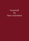 Buchcover Festschrift für Hans Achenbach