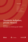 Buchcover Staatliche Aufgaben, private Akteure