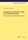 Buchcover Der Bankrott nach § 283 Abs. 1 StGB in der Verbraucherinsolvenz
