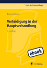 Buchcover Verteidigung in der Hauptverhandlung