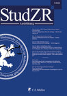 Buchcover StudZR Ausbildung 1/2022