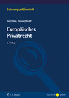Buchcover Europäisches Privatrecht