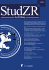 Buchcover StudZR Ausbildung 2/2023